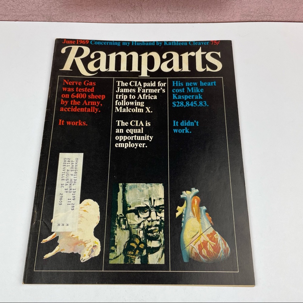 Vintage Ramparts Magazine June 1969 Nerve Gas CIA History